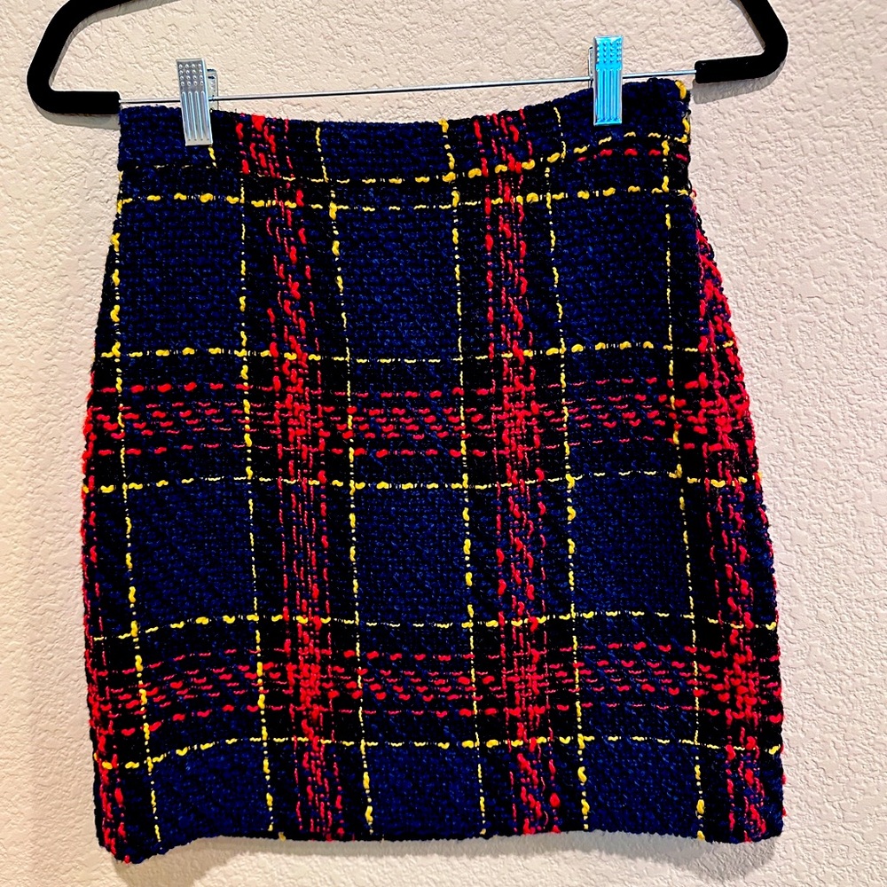 Halogen tweed mini skirt